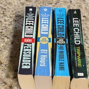 Lee Child 4 paperback books. See photo for novel names.